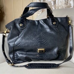 Marc By Marc Jacobs Sneaky Snake Franny Tote XL Bag Handbag With Strap Black